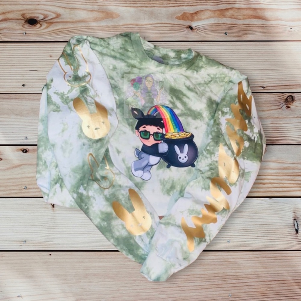 Bad bunny St.Patrick theme shirt